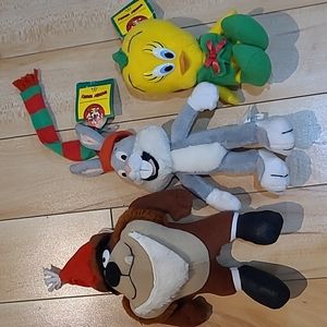 3 vintage (1992?) McDonald's Looney Tune characters
